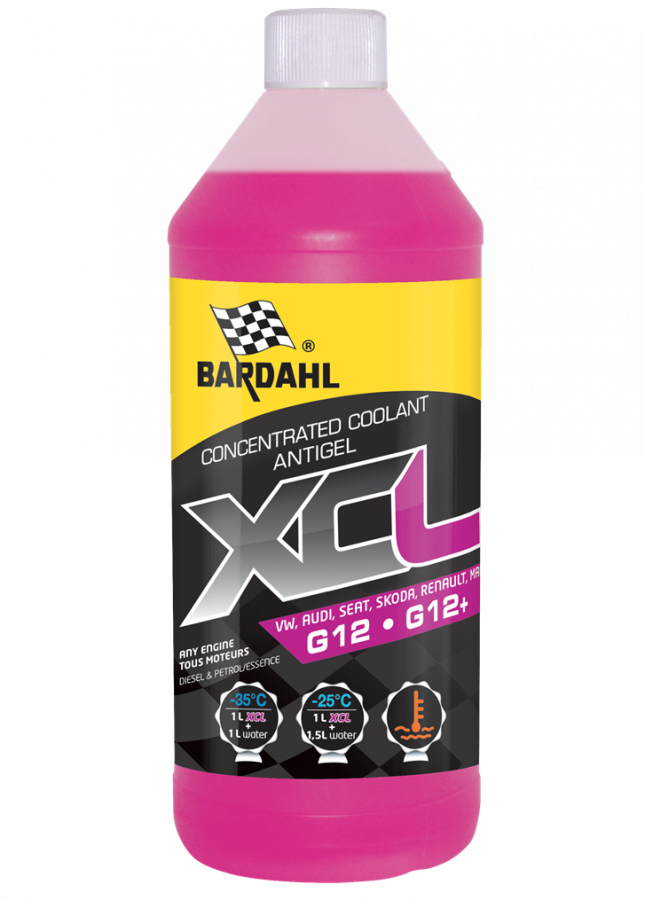 Bardahl XCL VW G12, G12+, розовый, 1л