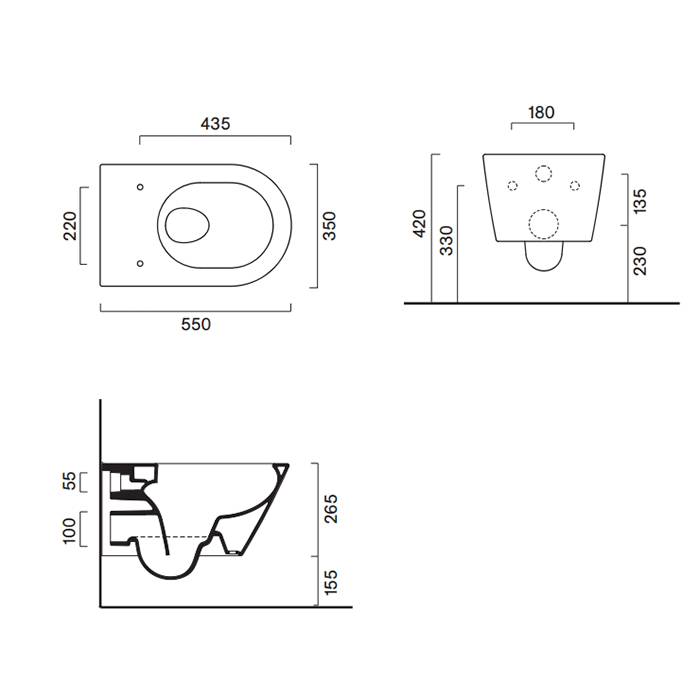 Унитаз подвесной Catalano Zero 111550022 ФОТО