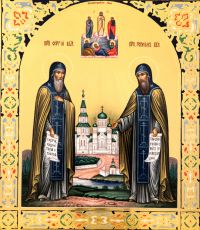 Икона Сергий и Герман Валаамские (UV-печать)(10323)