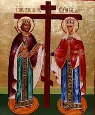 Икона Константин и Елена Равноапостольные (UV-печать)(10356)