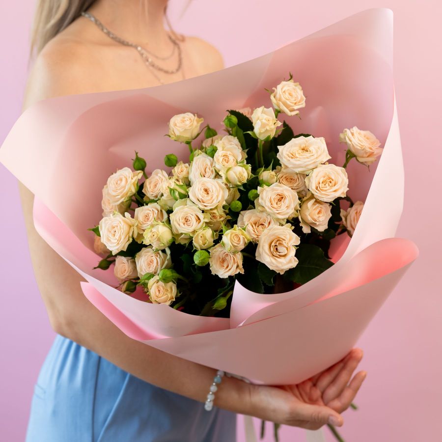 Кустовая роза (сорт Таня) 9 шт