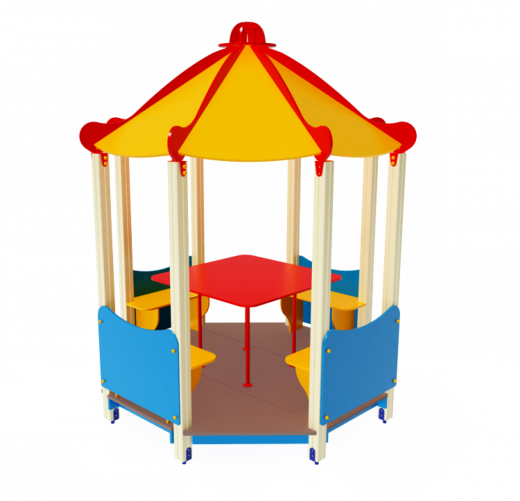 Беседка восьмиугольная 2550х2550х3190