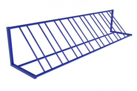 Стойка велосипедная 8 секций 3130х630х630