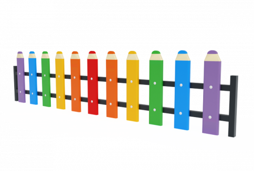 Ограждение Карандаши 2 450х2000 тип 15 2000х48х450