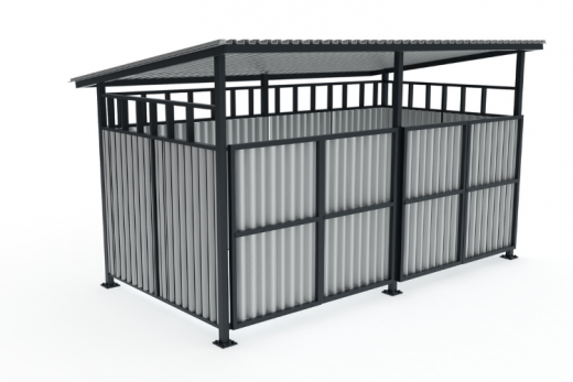 Навес для мусорных баков 4060х2060х2310