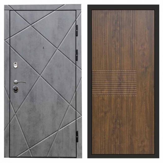 Входная дверь Termo-door Лучи Бетон - Мастино Дуб