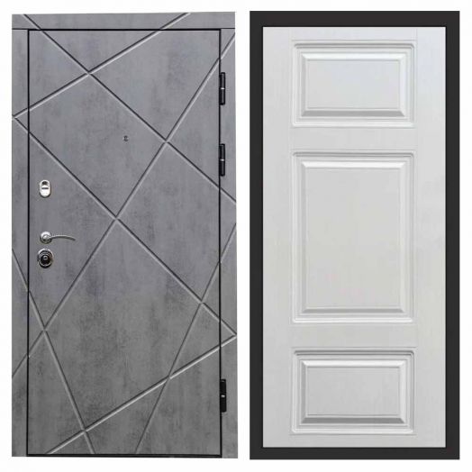 Входная дверь Termo-door Лучи Бетон - Лион Лиственница