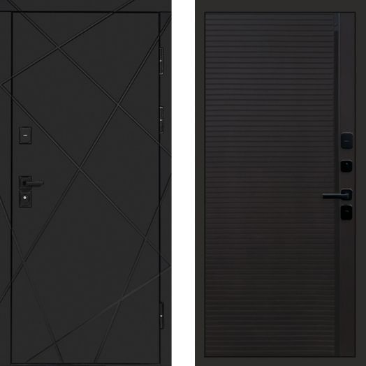 Входная дверь Termo-door Лучи Black - Porte black
