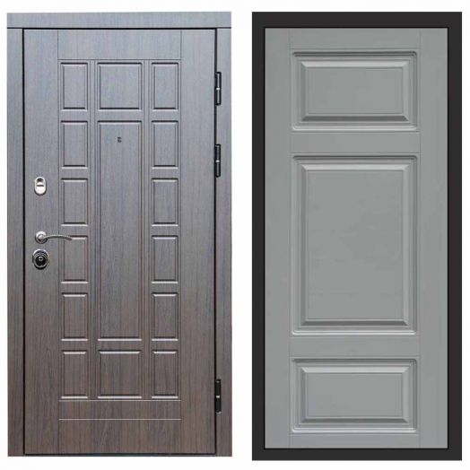 Входная дверь Termo-door Виргиния Венге - Лион Грей софт
