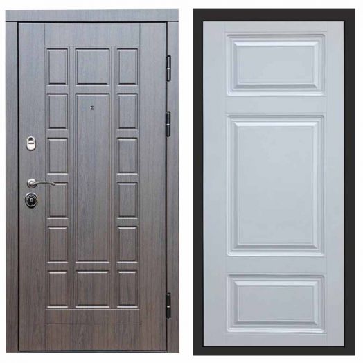 Входная дверь Termo-door Виргиния Венге - Лион Белый софт