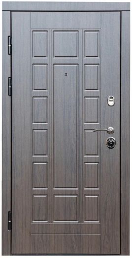 Входная дверь Termo-door Виргиния Венге - FLAT Черный кварц