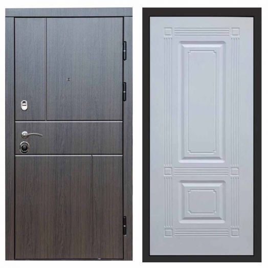 Входная дверь Termo-door Вертикаль Венге - Мадрид Белый софт