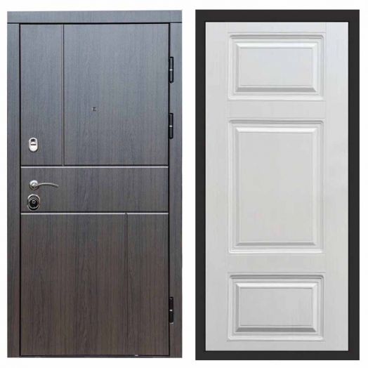 Входная дверь Termo-door Вертикаль Венге - Лион Лиственница