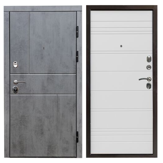 Входная дверь Termo-door Вертикаль Бетон - White Line