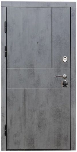 Входная дверь Termo-door Вертикаль Бетон - Марсель Слоновая кость