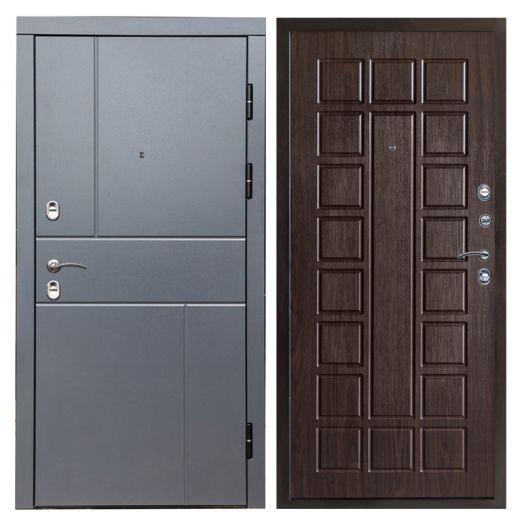 Входная дверь Termo-door Вертикаль Грей - Престиж Венге