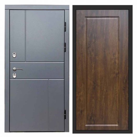 Входная дверь Termo-door Вертикаль Грей - Гранд Дуб