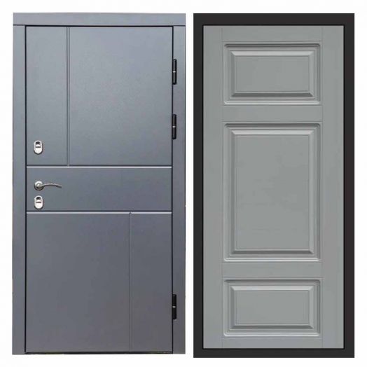 Входная дверь Termo-door Вертикаль Грей - Лион Грей софт
