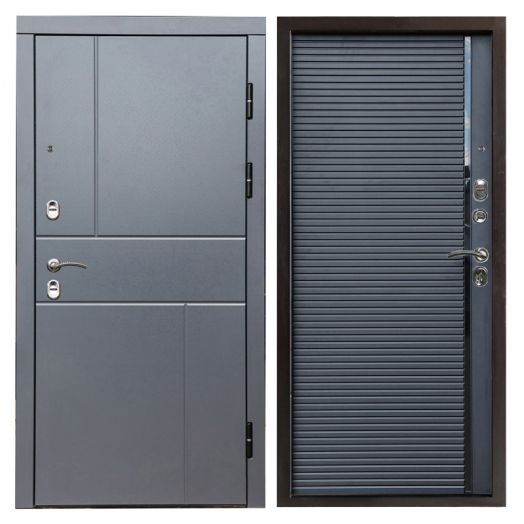 Входная дверь Termo-door Вертикаль Грей - Porte black