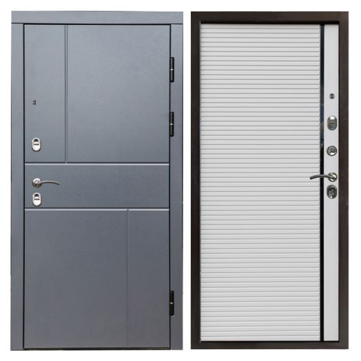 Входная дверь Termo-door Вертикаль Грей - Porte white