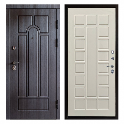 Входная дверь Termo-door Модена Венге - Престиж Бежевый матовый