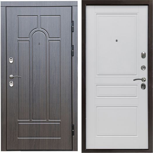 Входная дверь Termo-door Модена Венге - Классик Белый софт