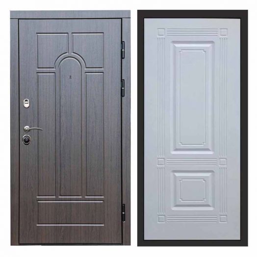 Входная дверь Termo-door Модена Венге - Мадрид Белый софт