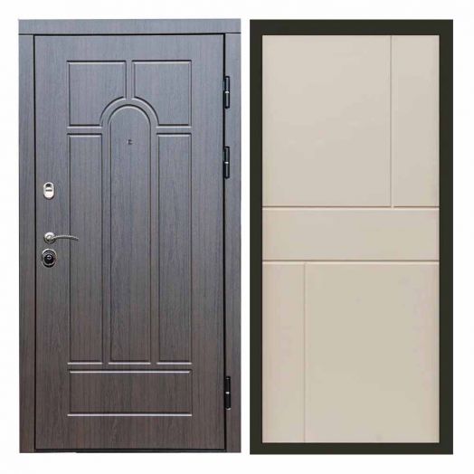Входная дверь Termo-door Модена Венге - Горизонт Слоновая кость