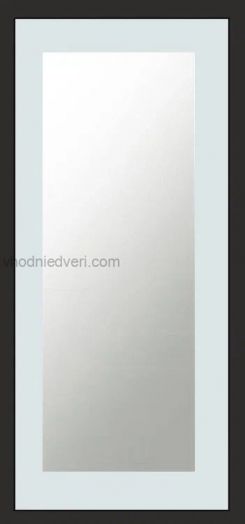 Входная дверь Termo-door Модена Венге - Зеркало триумф Белый софт