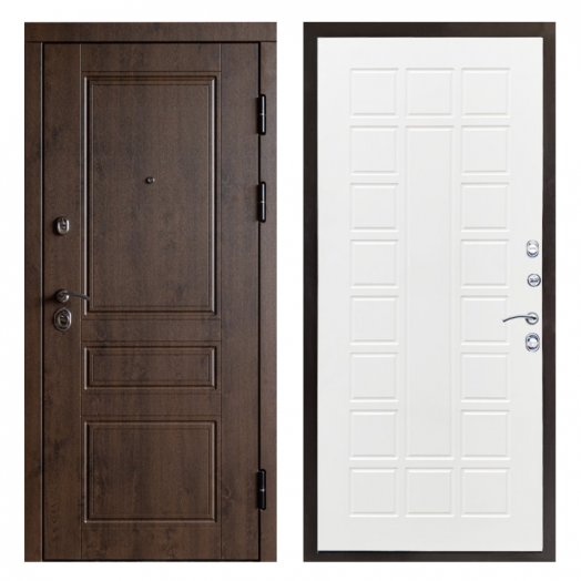 Входная дверь Termo-door Орегон Дуб - Престиж Белое дерево