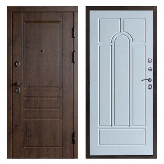 Входная дверь Termo-door Орегон Дуб - Арка Белое дерево