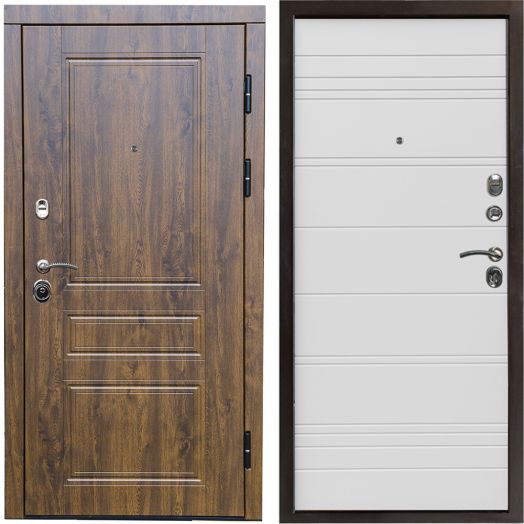 Входная дверь Termo-door Орегон Дуб - White Line