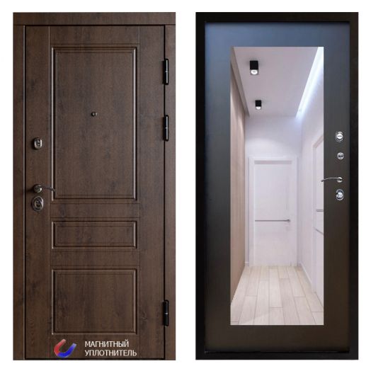 Входная дверь Termo-door Орегон Дуб - Зеркало триумф Венге