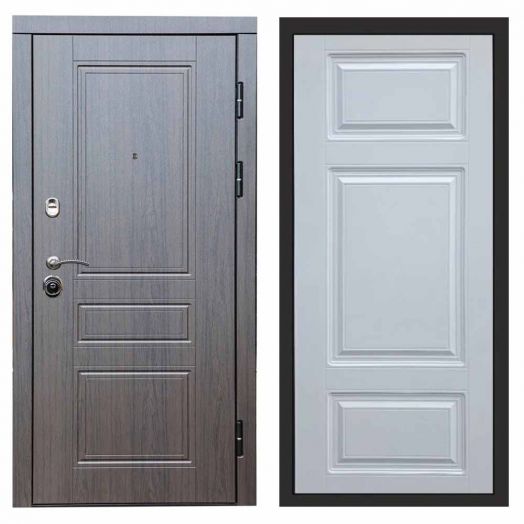 Входная дверь Termo-door Орегон Венге - Лион Белый софт