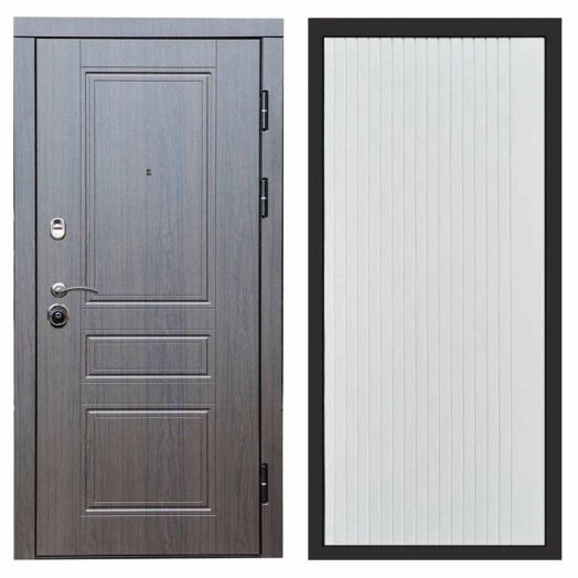 Входная дверь Termo-door Орегон Венге - FLAT Белый софт