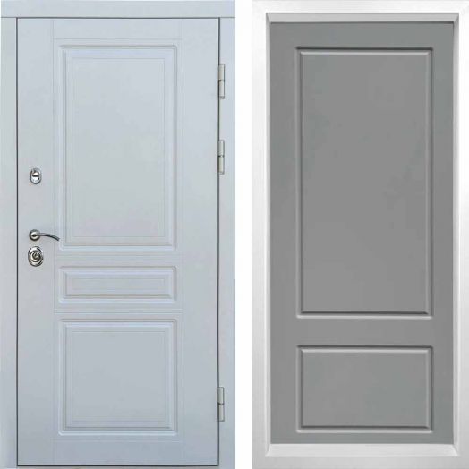 Входная дверь Termo-door Орегон WHITE - Марсель Грей софт