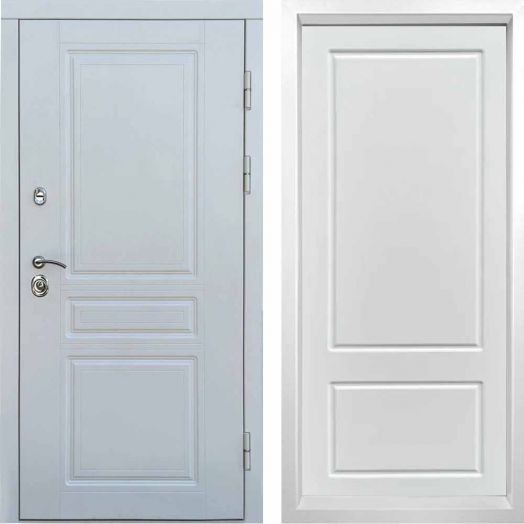 Входная дверь Termo-door Орегон WHITE - Марсель Белый софт