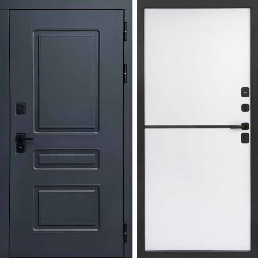 Входная дверь Termo-door Орегон Графит - Нео White