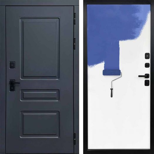 Входная дверь Termo-door Орегон Графит - Грунт под покраску