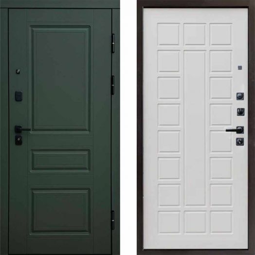 Входная дверь Termo-door Орегон Грин - Престиж Бежевый матовый