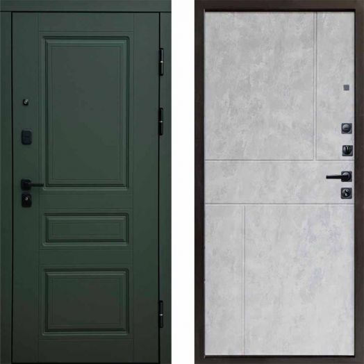 Входная дверь Termo-door Орегон Грин - Горизонт Бетон светлый