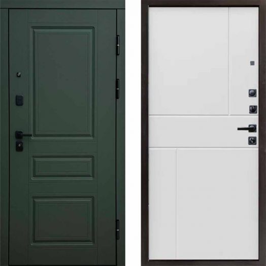 Входная дверь Termo-door Орегон Грин - Горизонт Белый