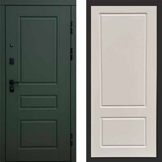 Входная дверь Termo-door Орегон Грин - Марсель Слоновая кость