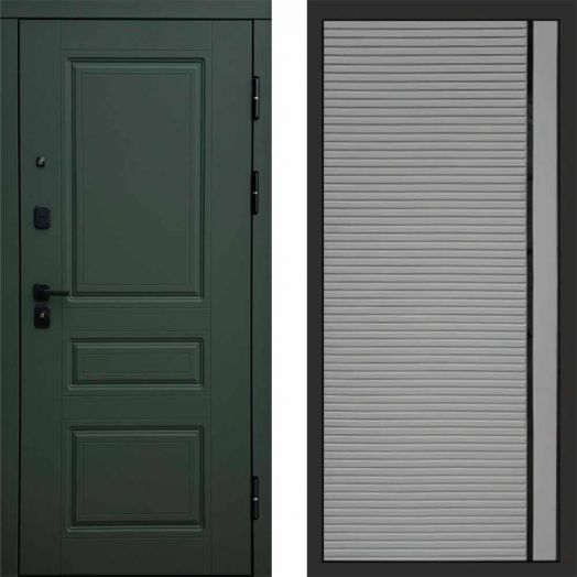 Входная дверь Termo-door Орегон Грин - Porte Грей софт