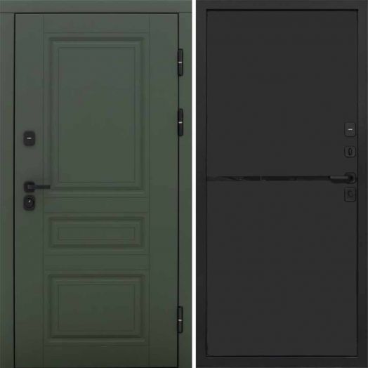 Входная дверь Termo-door Орегон Грин - Нео Black