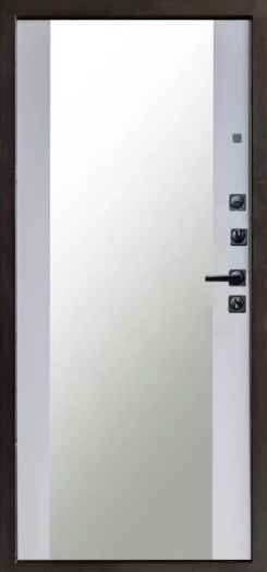 Входная дверь Termo-door Орегон Грин - Зеркало Белый софт