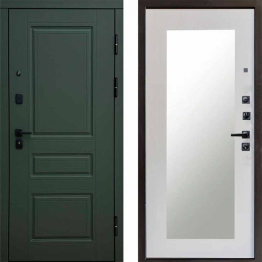 Входная дверь Termo-door Орегон Грин - Зеркало триумф Лиственница
