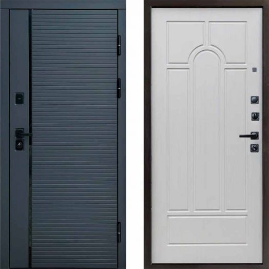 Входная дверь Termo-door Графит line - Арка Лиственница