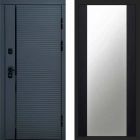 Входная дверь Termo-door Графит line - Зеркало Черный кварц+тонировка
