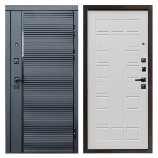 Входная дверь Termo-door Black Line - Престиж Бежевый матовый